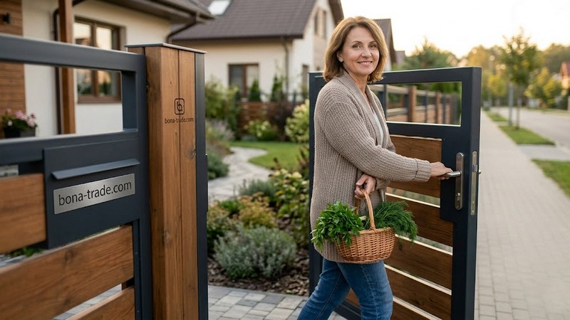 Хвіртка металева для дому, двору та сучасної огорожі