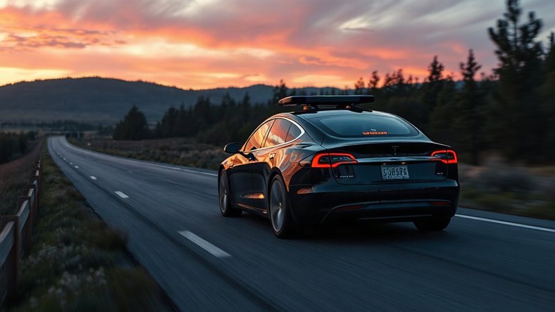 Бунт алгоритмов: Tesla наделила электрокары правом игнорировать водителя Электромобиль Tesla, движущийся в автономном режиме по живописному заг