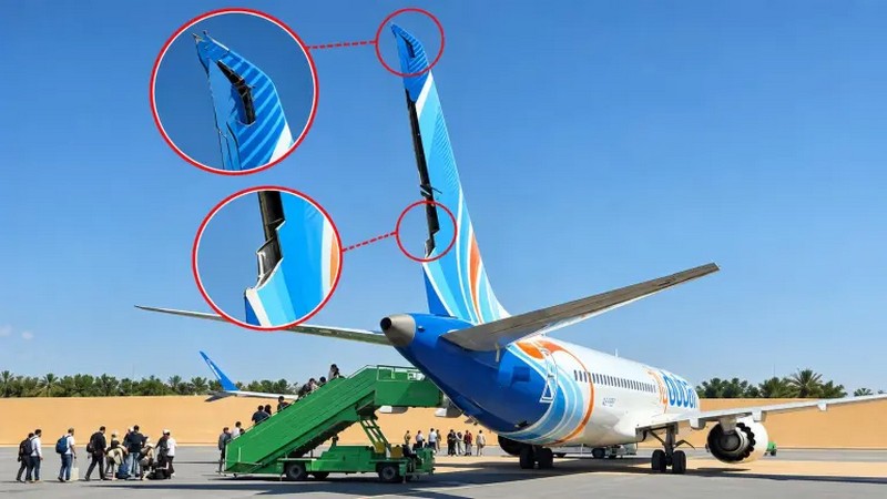 Драма в стратосфере: рейс Flydubai потерял управление и часть хвоста после нападения Вид на открытую дверь пилотской кабины пассажирского лайнера во время