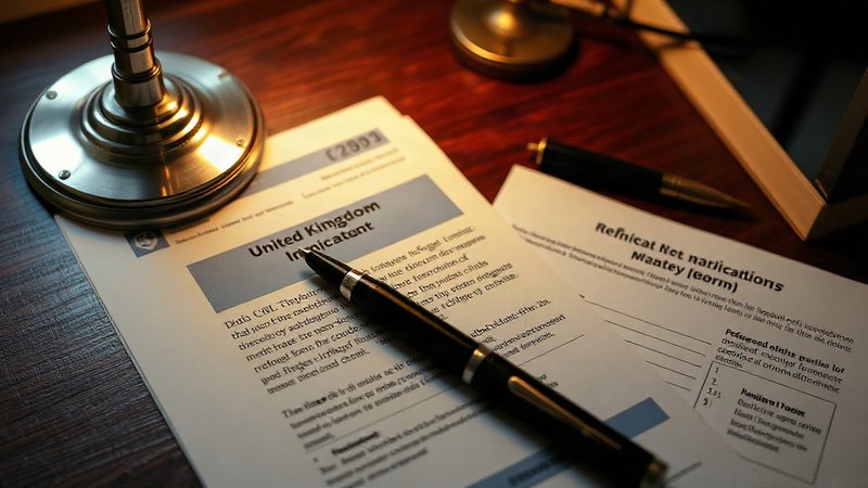 Гуманитарная реформа Лондона: Великобритания анонсировала масштабные маршруты для беженцев Официальные иммиграционные документы и формуляры на столе при оформлен